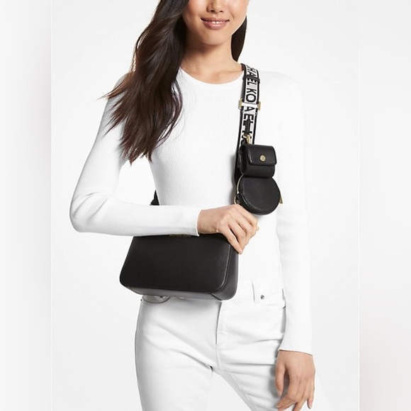 Michael Kors Jet Set Logo Crossbody Bag with Case for Apple Airpods Pro® - Picture 3 of 7